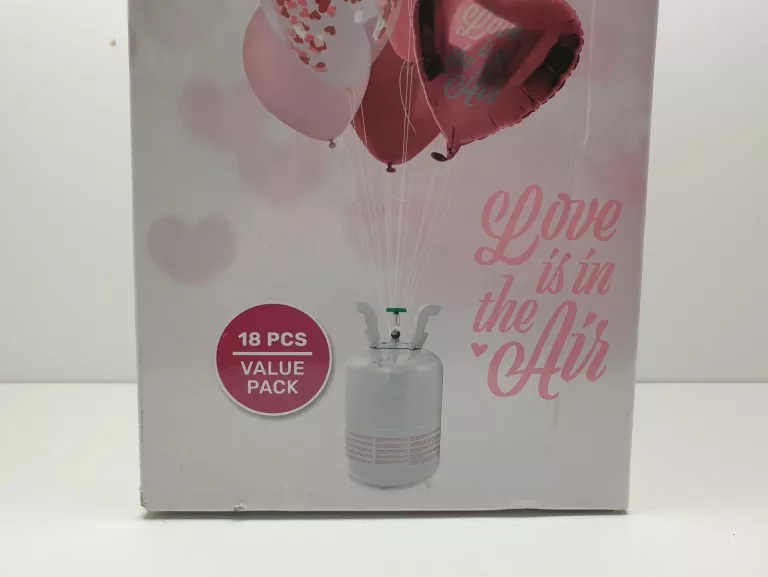 BUTLA Z HELEM BALLON GAZ SET ZESTAW BALONÓW SERCA