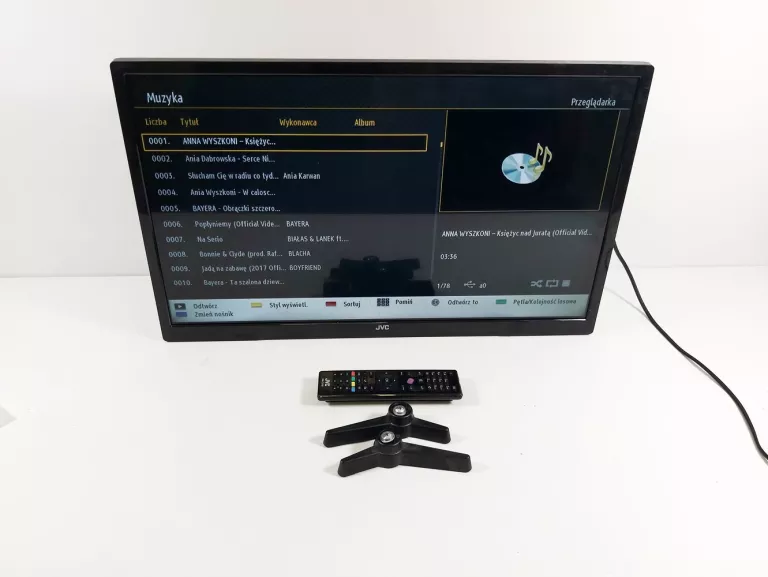 TELEWIZOR JVC LED LT-24VH4300 + PILOT I STOPKI