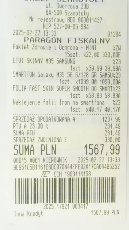 SMARTFON SAMSUNG GALAXY M35 5G KOMPLET GWARANCJA IGŁA JAK NOWY