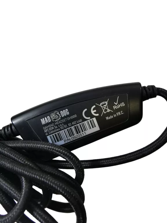 SLUCHAWKI MAD DOG GH800 7.1 SURROUND KOMPLET