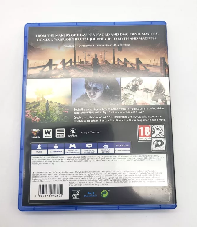GRA PS4 HELLBLADE SENUA'S SACRIFICE