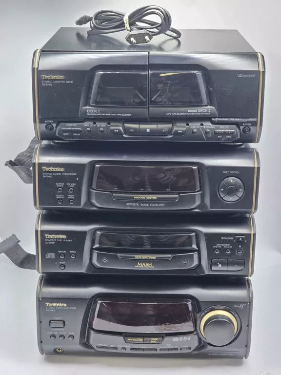 WIEŻA TECHNICS 4 ELEMENTY + 2 GŁOŚNIKI PANASONIC