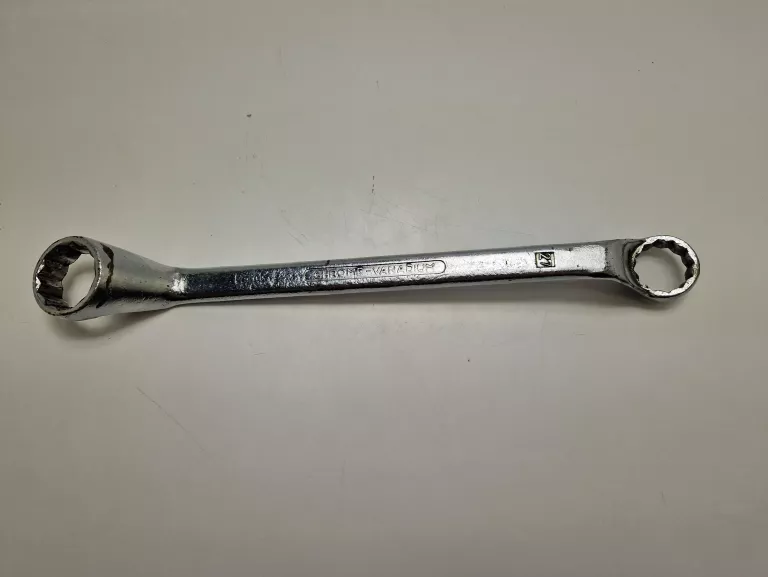 KLUCZ OCZKOWY ODGIĘTY DWUSTRONNY CHROME-VANADIUM 32/27