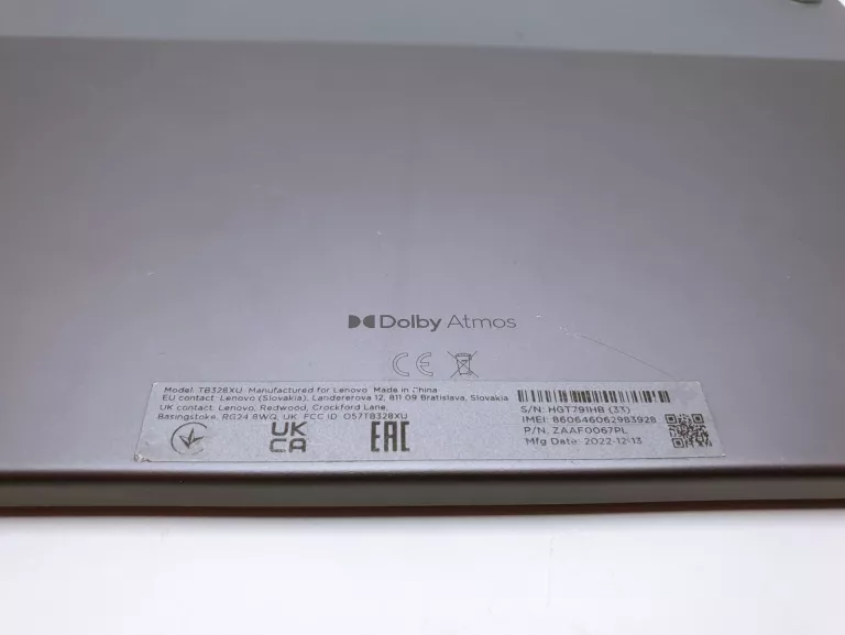 TABLET LENOVO TAB M10 3 GEN. TB328XU 10.1" 4/64 GB LTE WI-FI SZARY