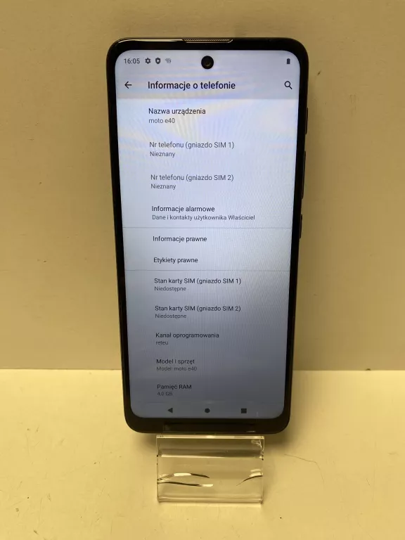 TELEFON MOTOROLA MOTO E40 4/64GB