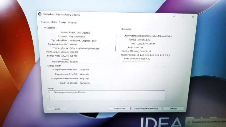 LAPTOP LENOVO IDEAPAD SLIM 3 16IAH8 / I5-12TH / 16GB/ GW MEDIA EXPERT