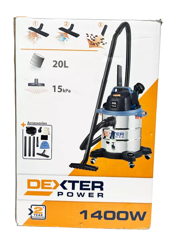 ODKURZACZ PRZEMYSŁOWY DEXTER POWER VQ1420SFD DEXTER POWER 1400 W