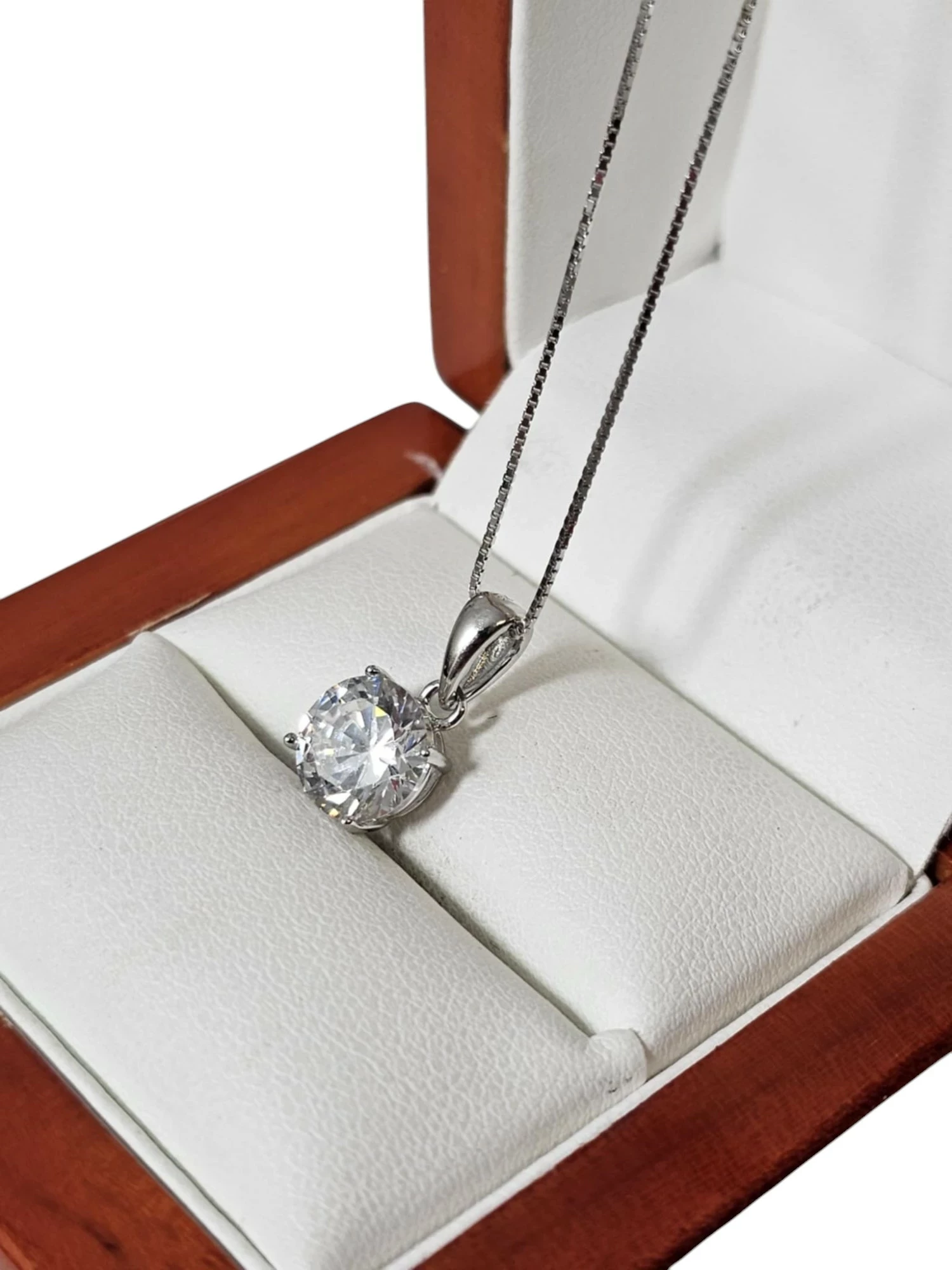 sliczny-srebrny-lancuszek-kostka-z-zawieszka-46cm-258g-rodzaj-2205-2