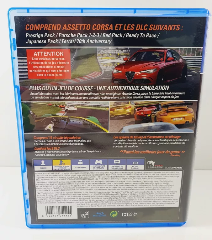 GRA NA PS4 ASSETTO CORSA ULTIMATE EDITION