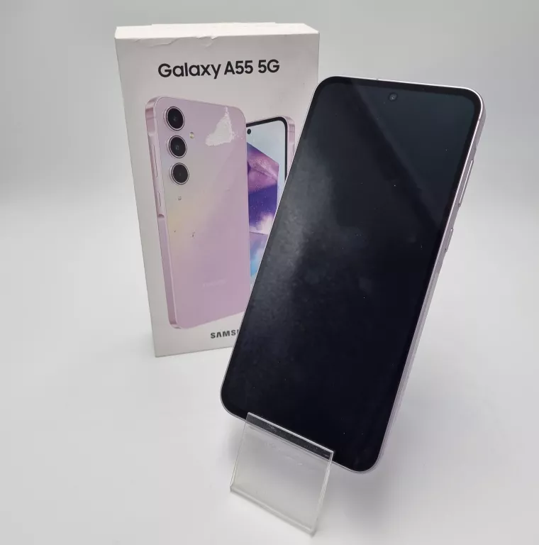 TELEFON SAMSUNG GALAXY A55 5G 8 GB/128 GB FIOLETOWY OPIS! USZKODZONY!