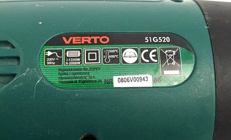 OPALARKA VERTO 2000W KOMPLET
