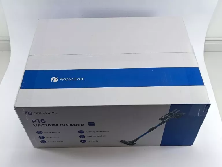 ODKURZACZ BEZPRZEWODOWY PROSCENIC P16 45000PA 550W ŚWIATŁO LED
