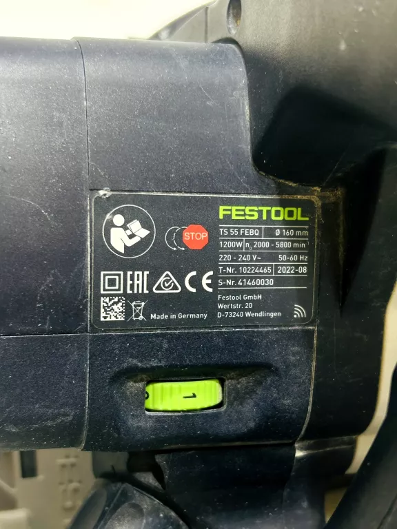 FESTOOL ZAGŁĘBIARKA TS55 FEBQ 1200W 160MM