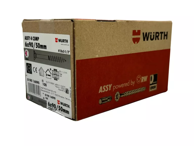 WKRĘTY WURTH ASSY PLUS 4 CSMP 6X90/50MM 100 SZTUK