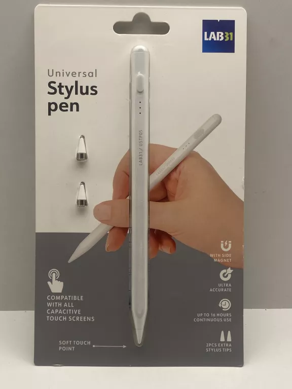 RYSIK UNIWERSALNY STYLUS PEN LAB31 GRAFIT + 2 KOŃCÓWKI