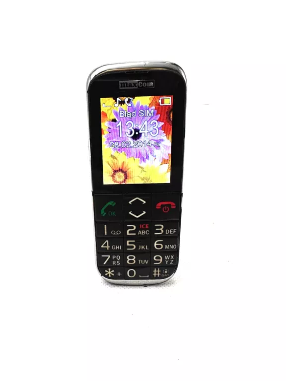 TELEFON MAXCOM MM720BB Z ŁADOWARKĄ