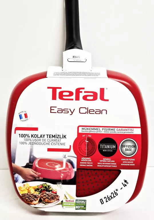 PATELNIA GRILLOWA TEFAL SIMPLY CLEAN 26 CM TEFLONOWA