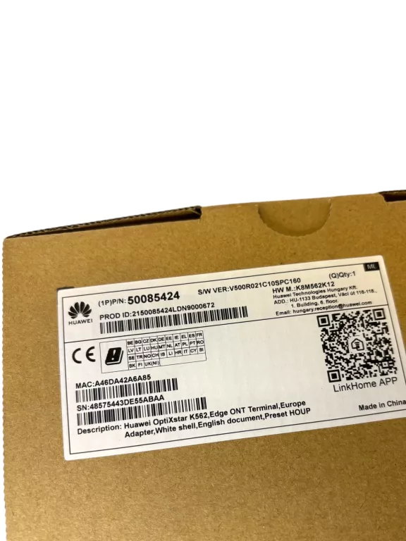 ROUTER HUAWEI EDGE ONT OPTIXSTAR K562 KOMPLET