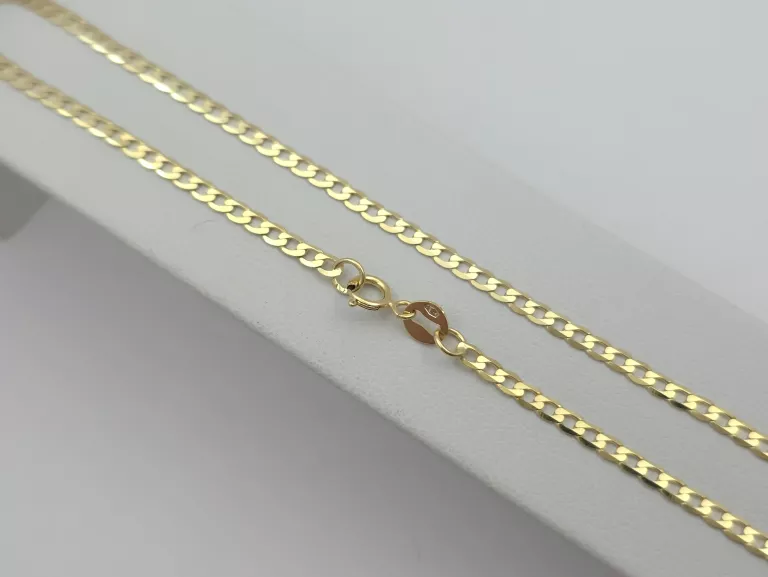 ZŁOTY ŁAŃCUSZEK SPLOT: PANCERKA - 585 14K 55CM 4G