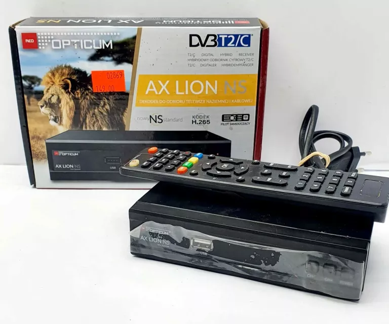 DEKODER OPTICUM AX LION NS DVB-T/T2 #