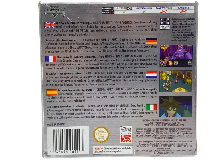 GRA KINGDOM HEARTS CHAIN OF MEMORIES GAMEBOY ADVANCE GBA UNIKAT!