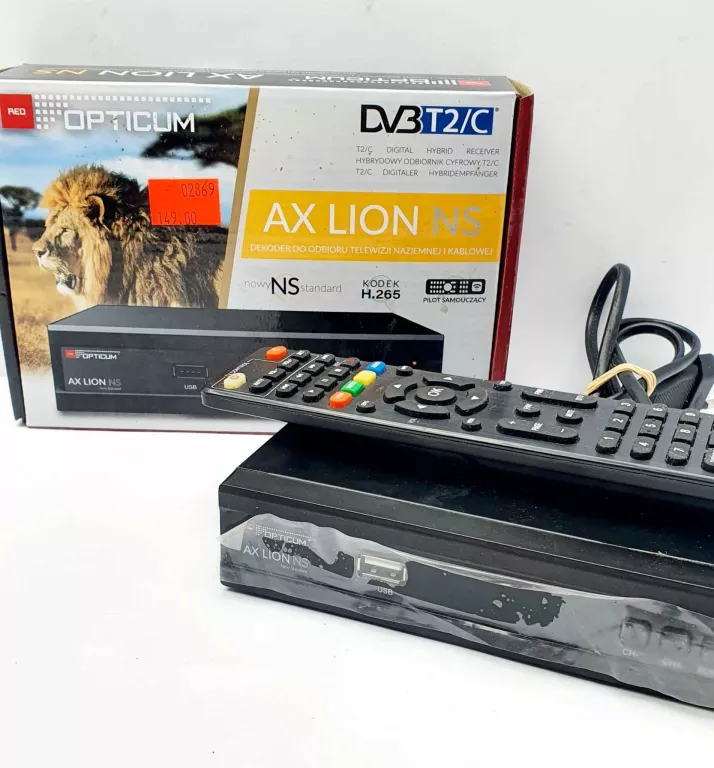 DEKODER OPTICUM AX LION NS DVB-T/T2 #