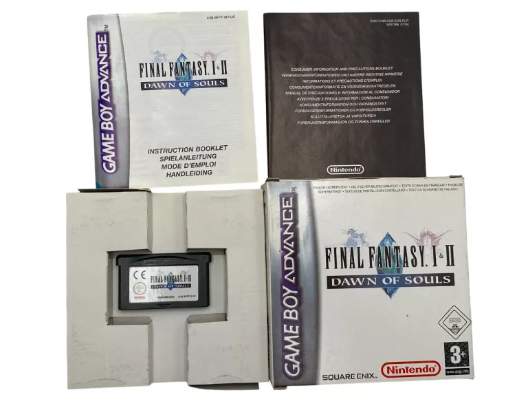 GRA FINAL FANTASY I & II DAWN OF SOULS PAL GAMEBOY ADVANCE GBA