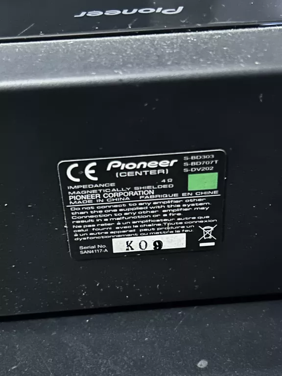 KINO DOMOWE PIONEER, ZESTAW GŁOŚNIKÓW, BLU-RAY, BLUETOOTH