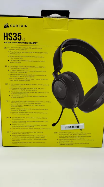 CORSAIR HS35 V2 SŁUCHAWKI Z MIKROFONEM SUPER OKAZJA!