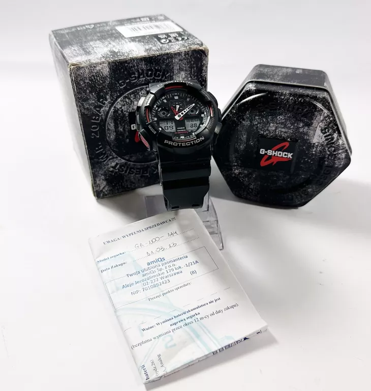 ZEGAREK CASIO G-SHOCK GA-100 SUPER STAN!