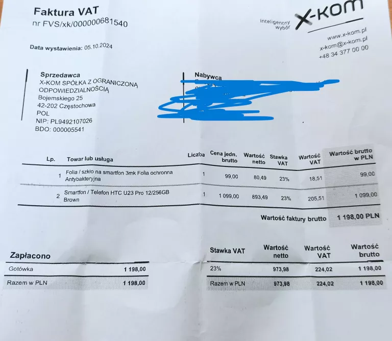 TELEFON HTC U23 PRO 12/256GBG GWARANCJA