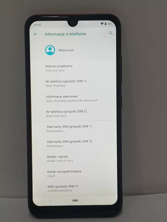 TELEFON MOTOROLA E6 PLUS 64GB