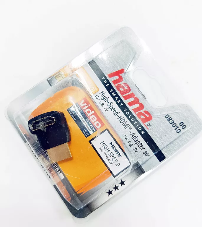 ADAPTER HDMI - HAMA ADAPTER KĄTOWY HDMI 90 STOPNI