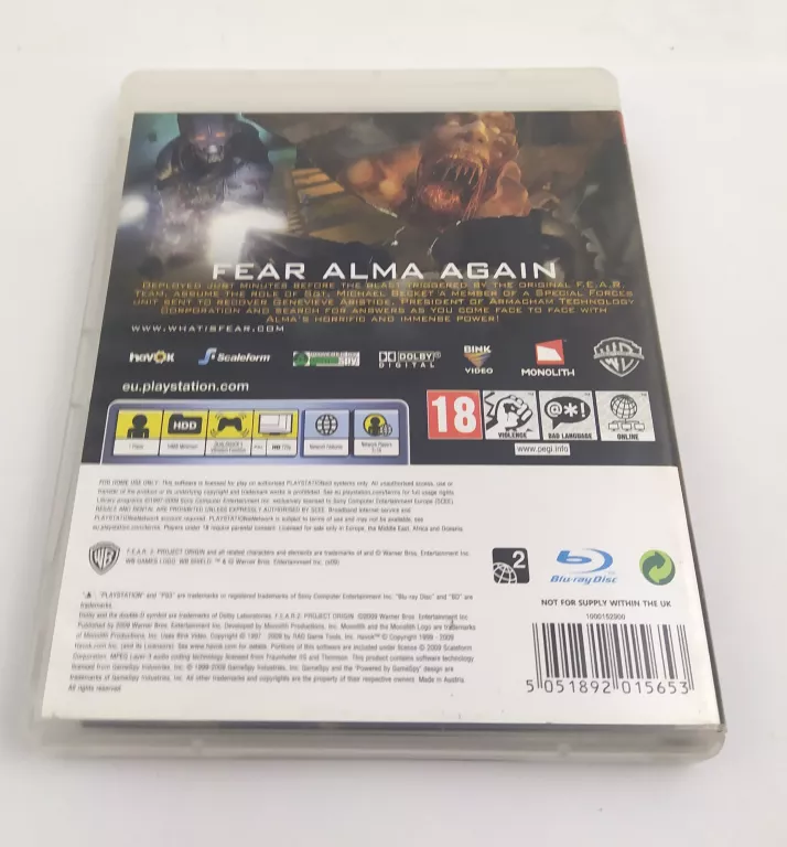 GRA PS3 FEAR 2 PROJECT ORIGIN