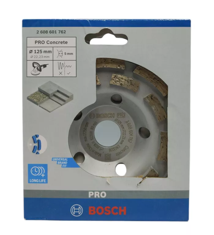 TARCZA DIAMENTOWA 125MM BOSCH EXPERT FOR CONCRETE LONG LIFE DO BETONU