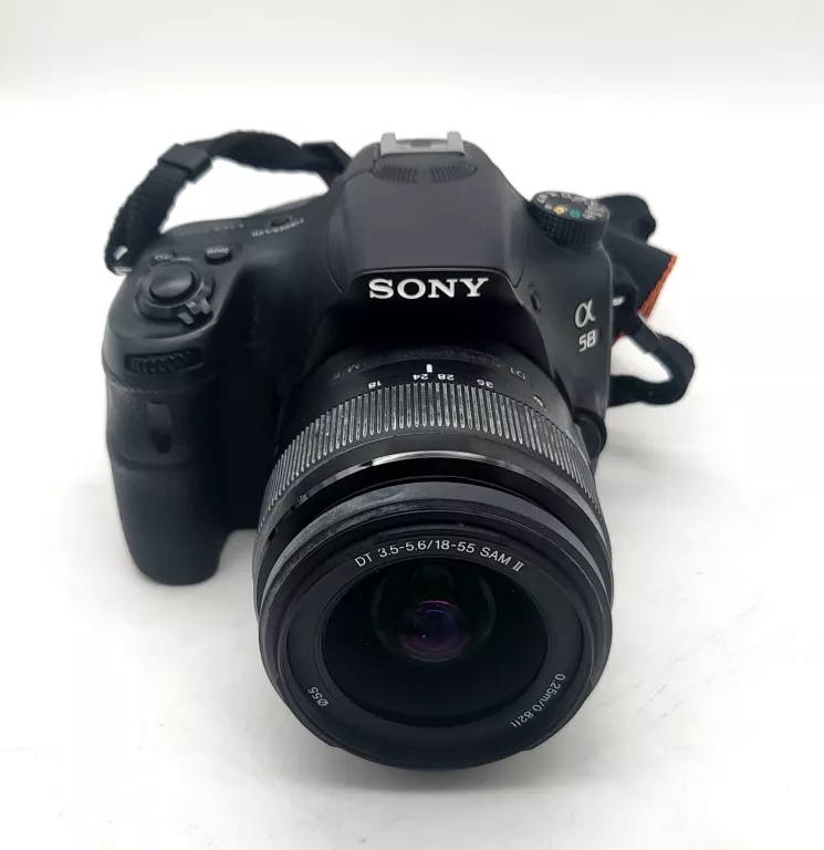 LUSTRZANKA SONY ALFA A58 + OBIEKTYW 18-55MM ŁAD+TORBA+SD 32 GB