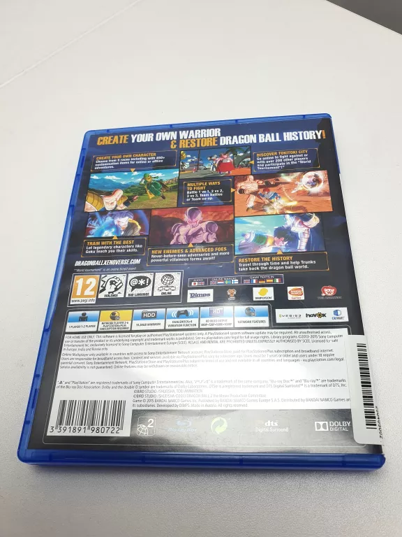 GRA PS4 DRAGON BALL XENOVERSE XV