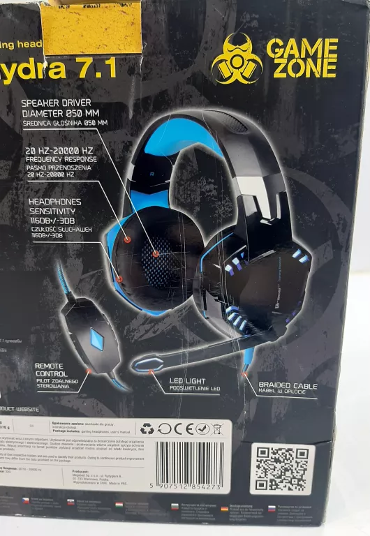 SŁUCHAWKI TRACER GAMEZONE HYDRA 7,1