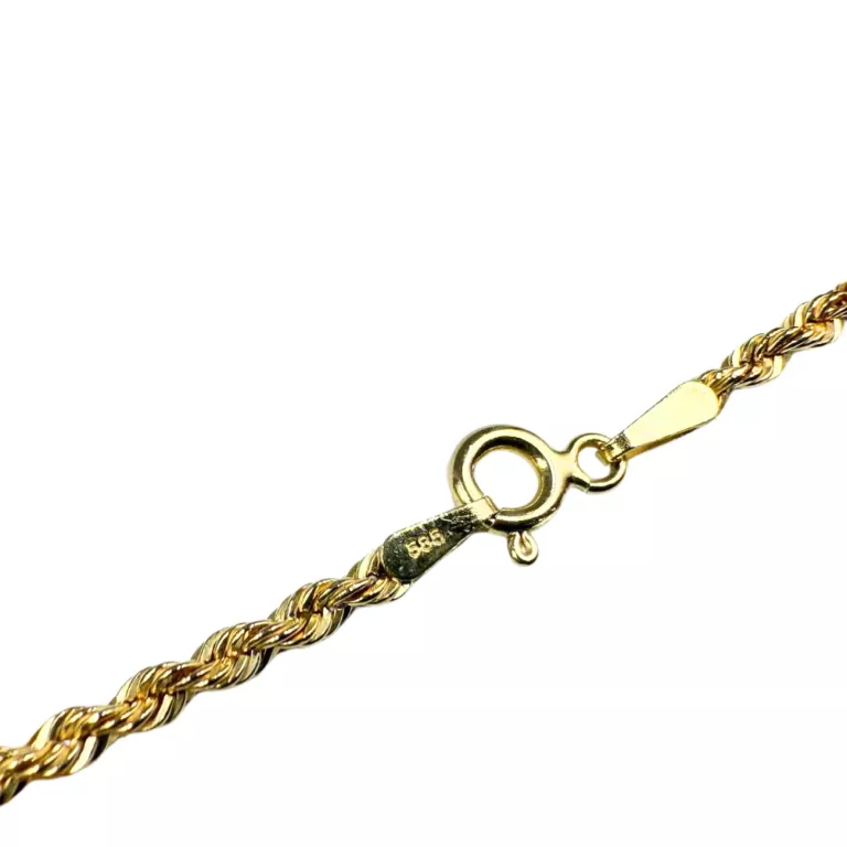ZŁOTY ŁAŃCUSZEK SPLOT KORDEL 585 2,45G 45CM