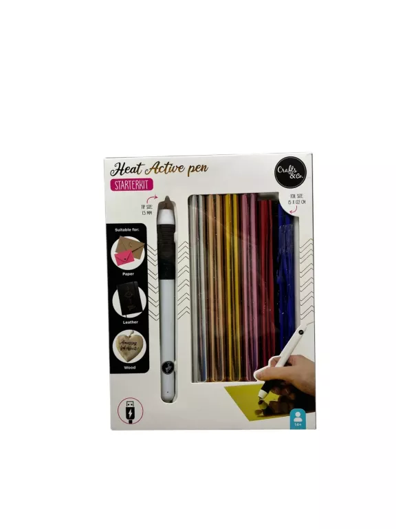 PIÓRO TERMICZNE DŁUGOPIS HOT FOIL ZESTAW 6X FOLIA