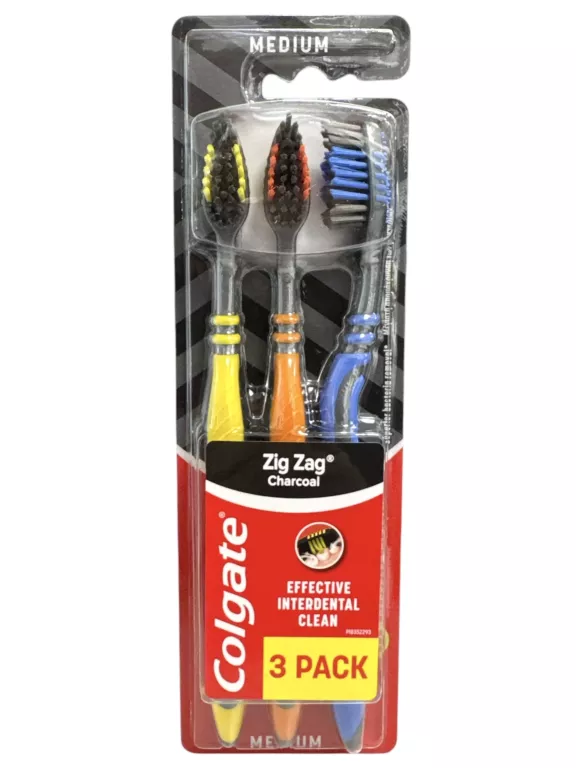COLGATE SZCZOTECZKI DO ZĘBÓW ZIGZAG ŚREDNIA 3 SZTUKI
