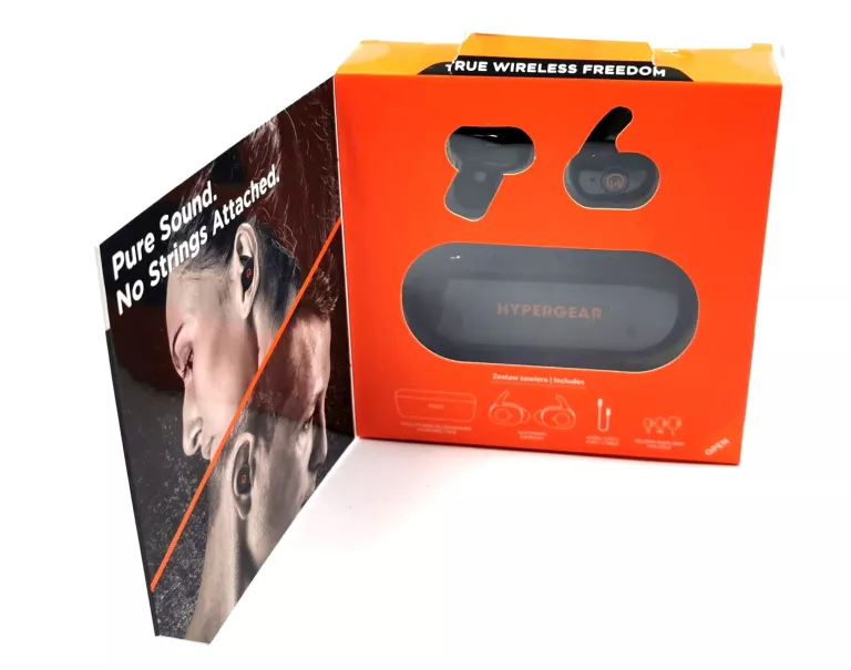 HYPERGEAR SŁUCHAWKI BEZPRZEWODOWE TWS QUICK PAIR I BLUETOOTH 5.0 CZARNE