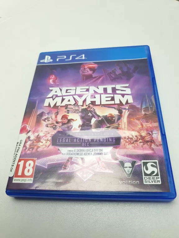 GRA PS4 AGENTS OF MAYHEM DAY ONE EDITION PO POLSKU