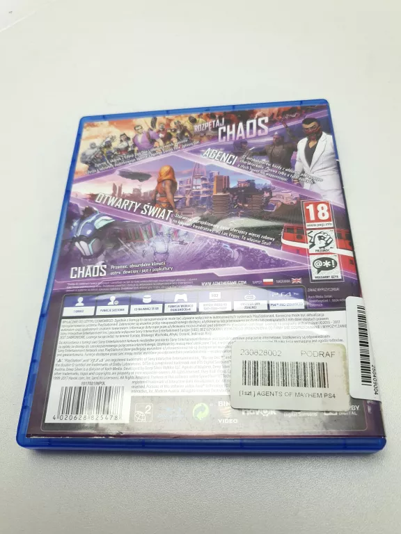 GRA PS4 AGENTS OF MAYHEM DAY ONE EDITION PO POLSKU