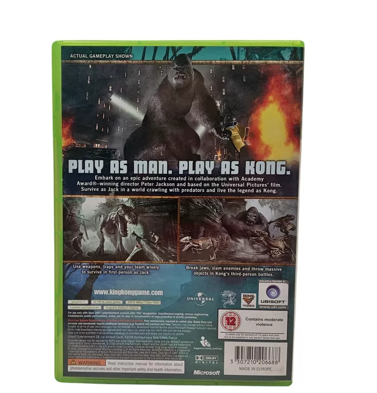 GRA KING KONG PETER JACKSON'S X360