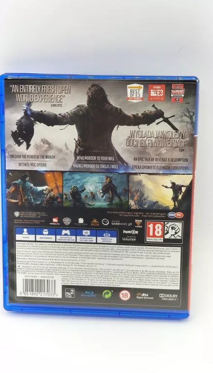 ŚRÓDZIEMIE CIEŃ MORDORU NA PS4 PLAYSTATION 4 SUPER OKAZJA