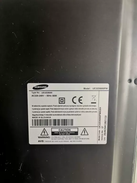 TELEWIZOR SAMSUNG UE32D5000