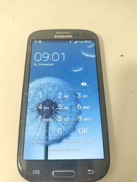 TELEFON SAMSUNG GT-I9300 PĘKNIĘTY EKRAN