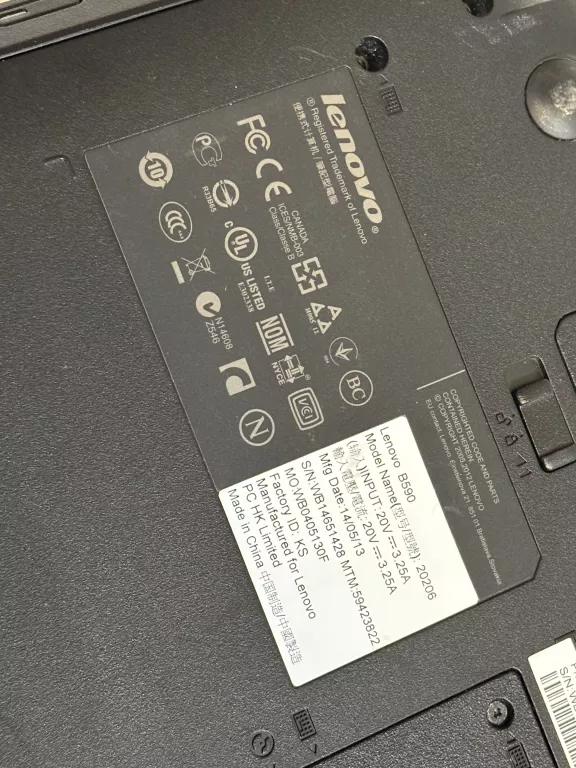 LAPTOP LENOVO B570E CELERON/4GB/320GB + ZASILACZ