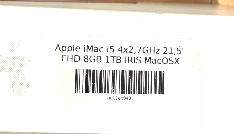 KOMPUTER STACJONARNY APPLE  ME086B/A I MAC 21,5 / KOMPLET